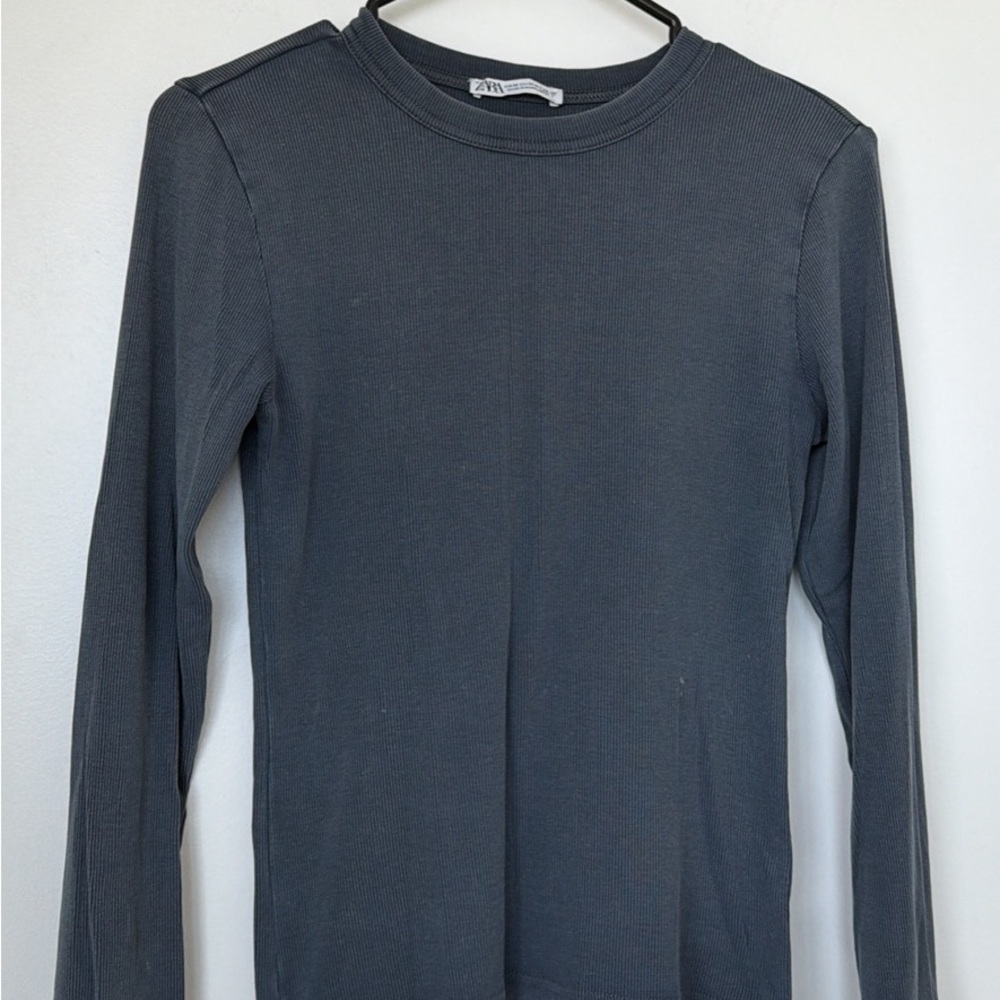 Navy Long Sleeve Top